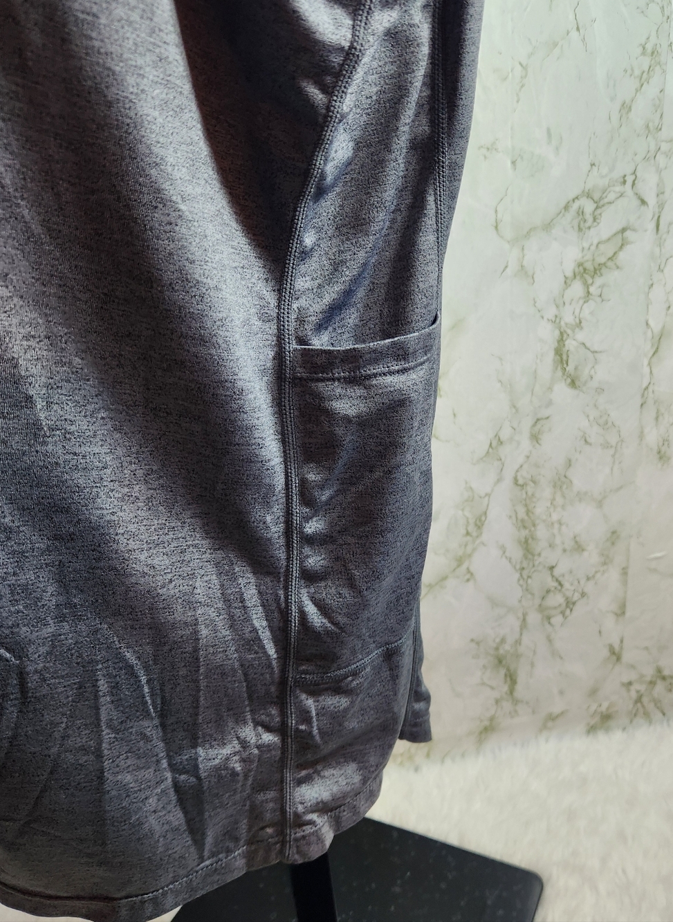 Gray Racer Back Tank - Picture 9 of 10